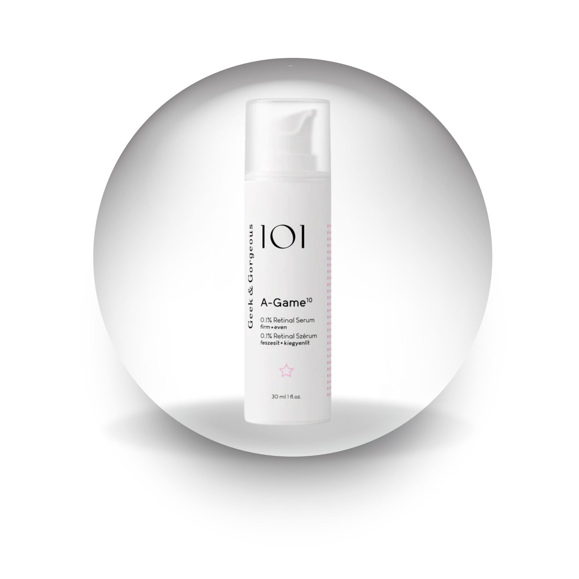 Tinh chất chống lão hoá, hỗ trợ tái tạo da Geek&Gorgeous A-Game 0.1% - 30ml