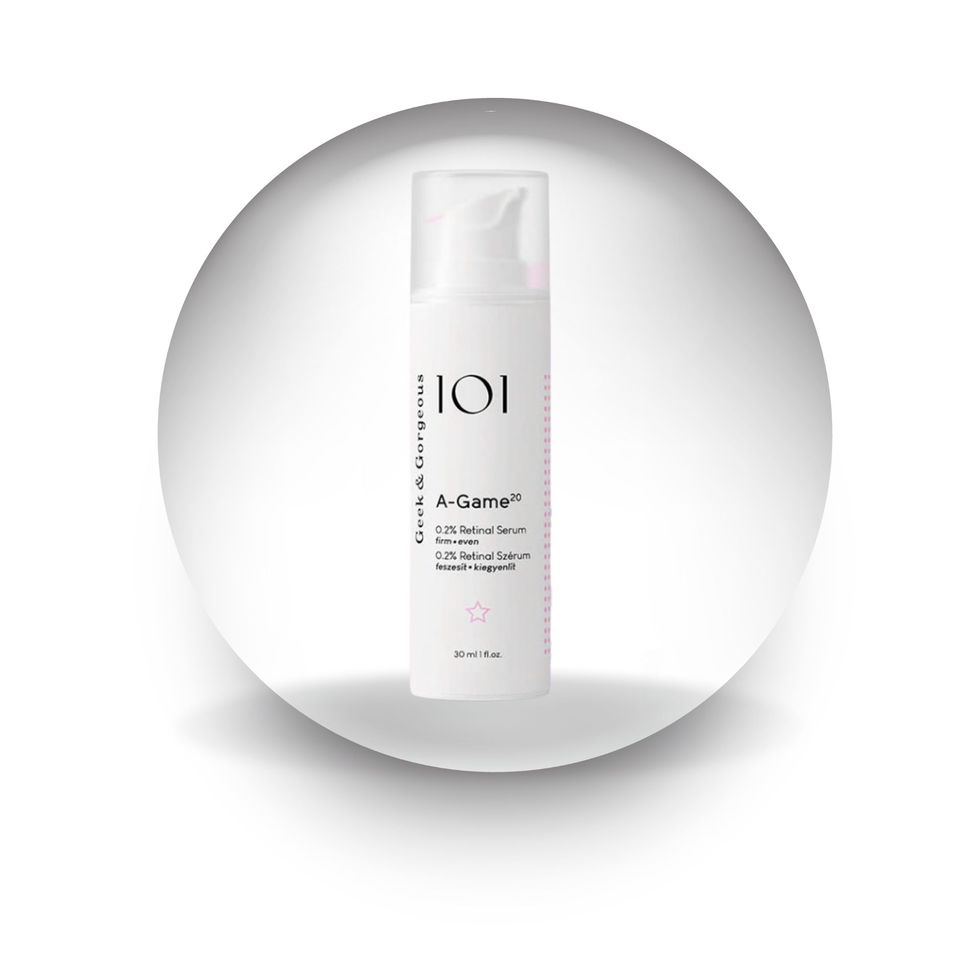 Tinh chất chống lão hoá, hỗ trợ tái tạo da Geek&Gorgeous A-Game 0.2% - 30ml