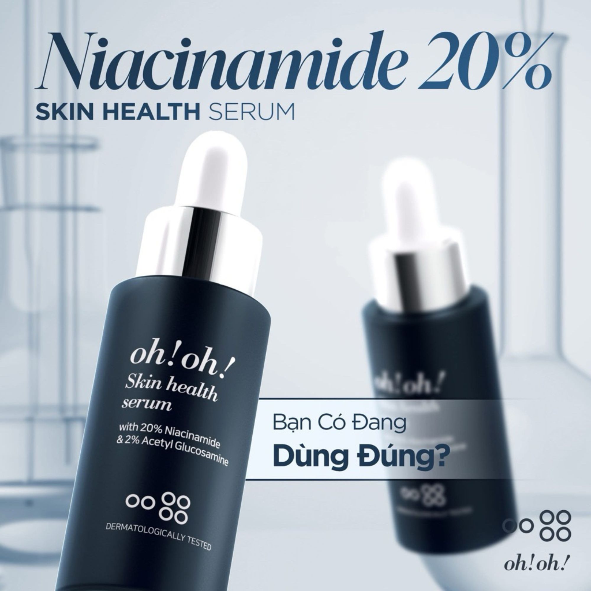 Tinh chất kiểm soát bã nhờn và dưỡng sáng mờ thâm oh!oh! Skin Health Serum - 30ml