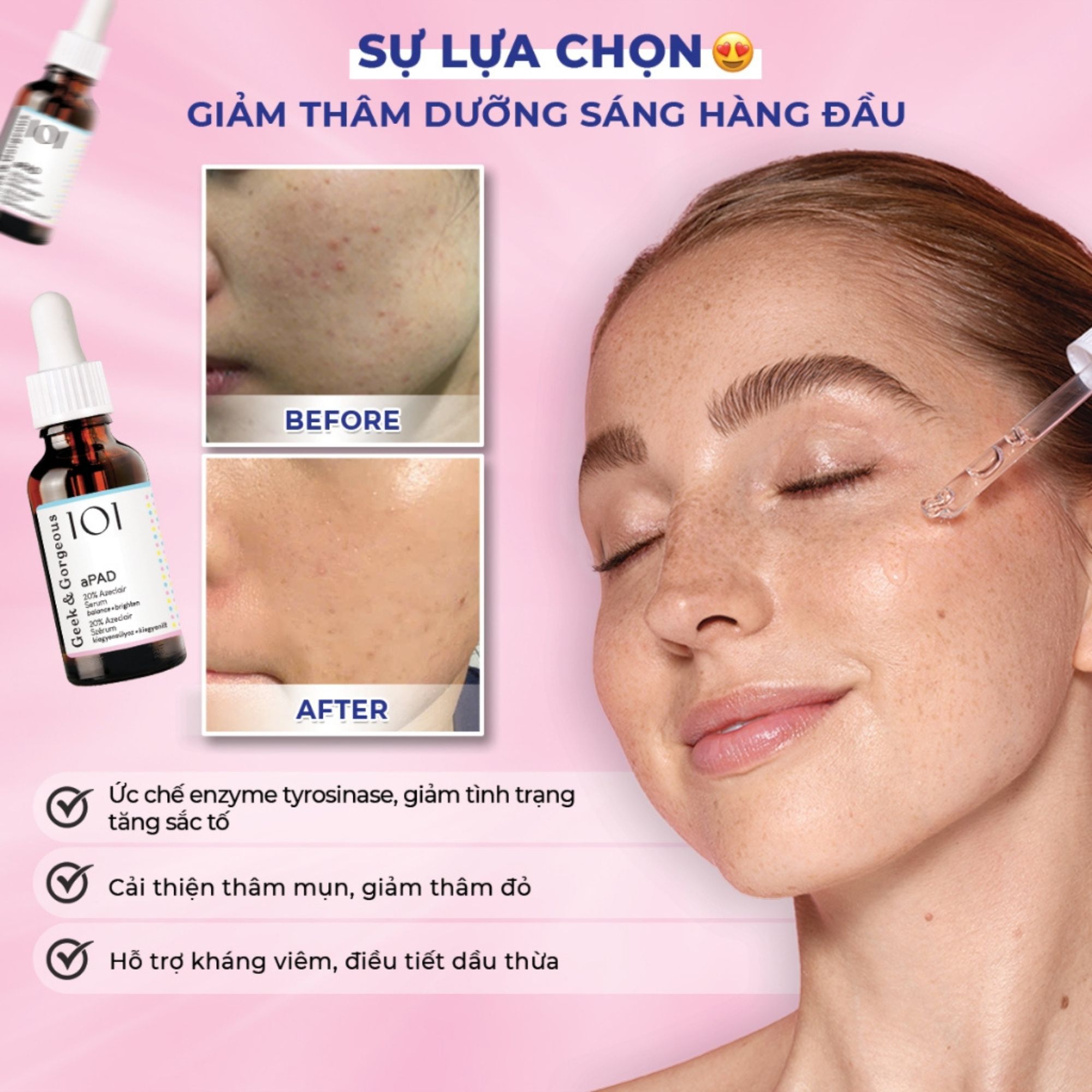 Tinh chất làm sáng, chống oxy hóa, căng bóng da Geek&Gorgeous C-Glow - 30ml