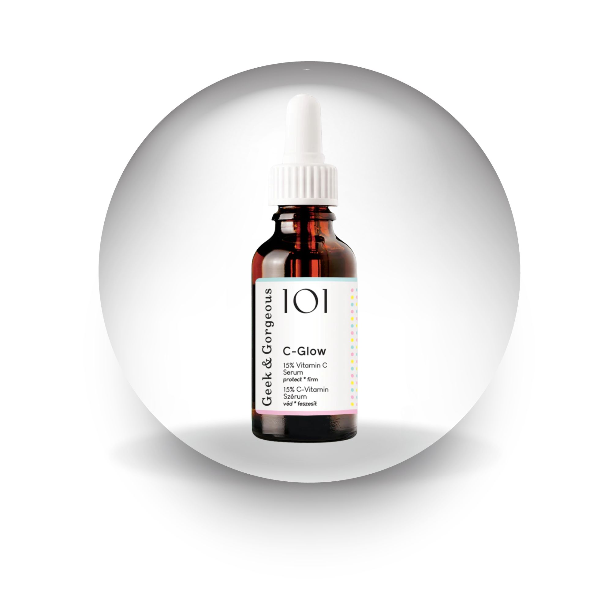 Tinh chất làm sáng, chống oxy hóa, căng bóng da Geek&Gorgeous C-Glow - 30ml