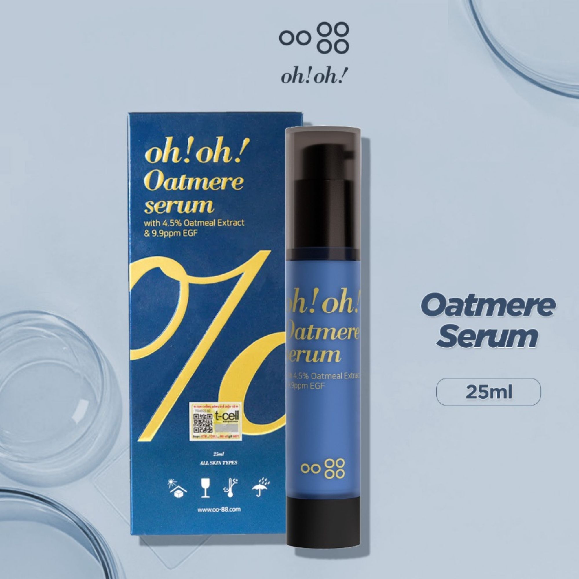 Tinh chất phục hồi - tái tạo & làm dịu da chuyên sâu oh!oh! Oatmere Serum - 25ml