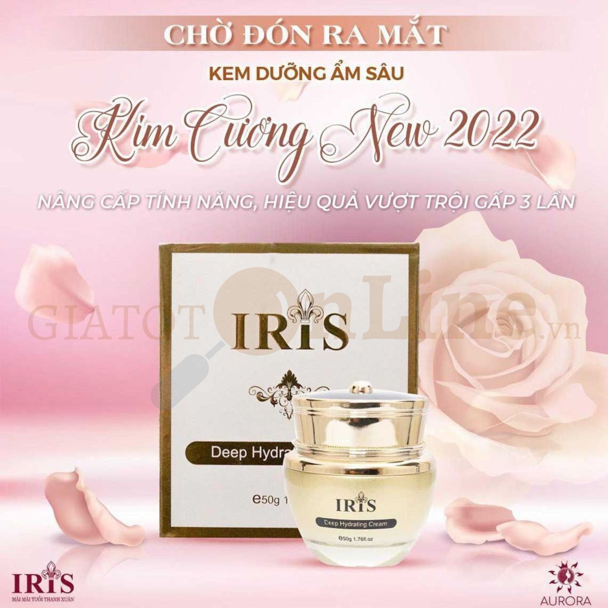 Kem dưỡng ẩm sâu Iris Gold - 30g