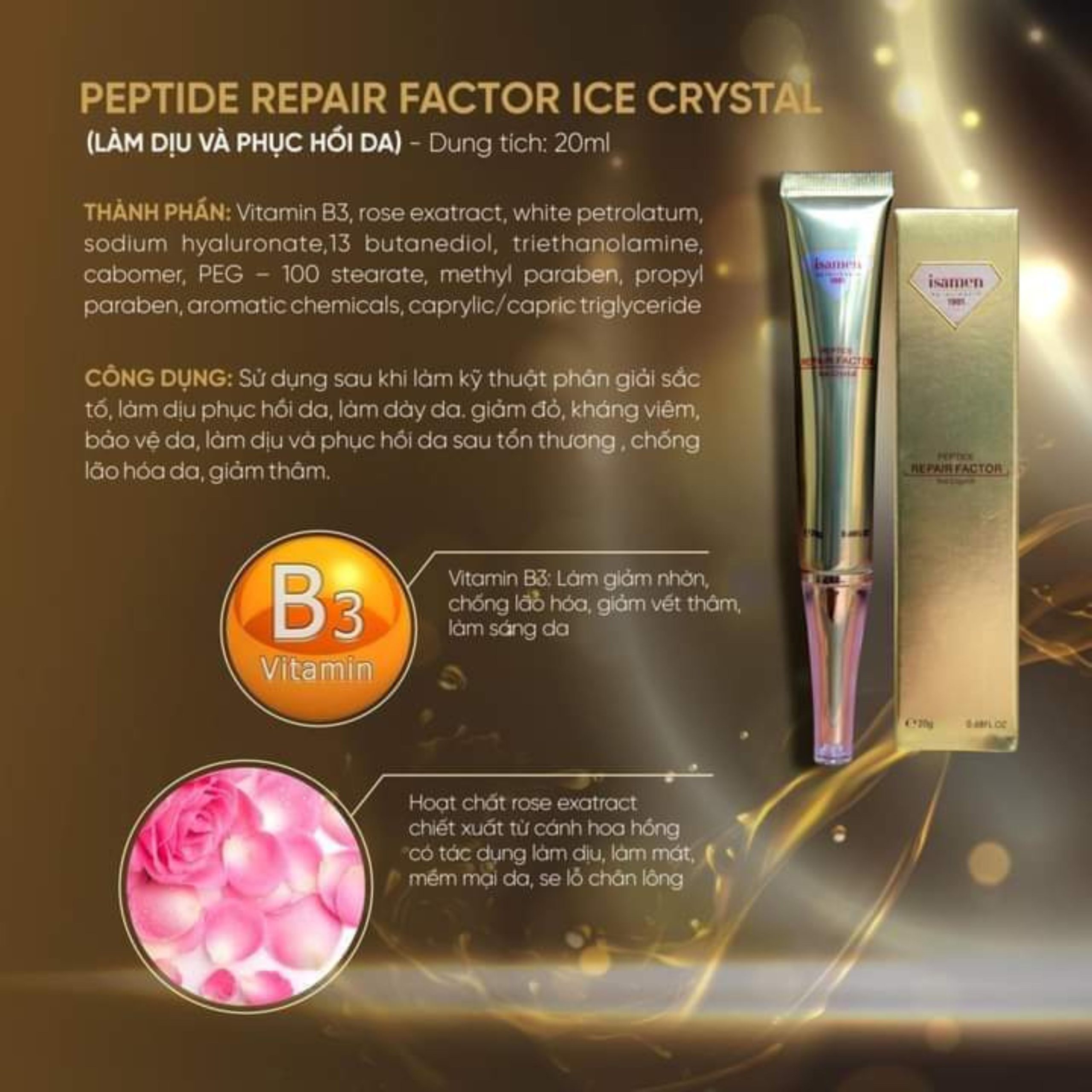Làm dịu và phục hồi da Isamen - 10g