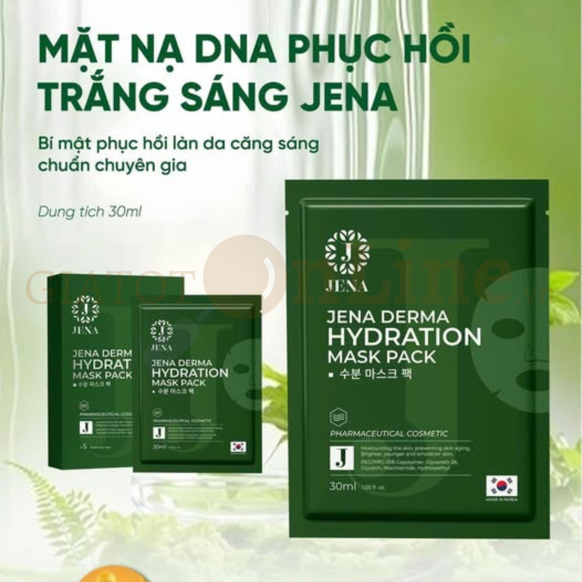 Mặt nạ DNA phục hồi trắng sáng Jena