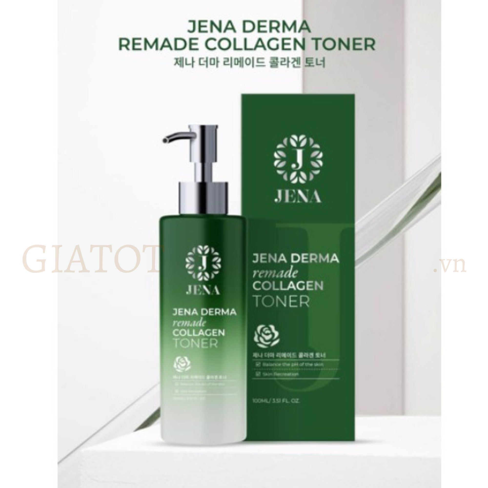 Nước hoa hồng collagen cân bằng da Jena - 100ml