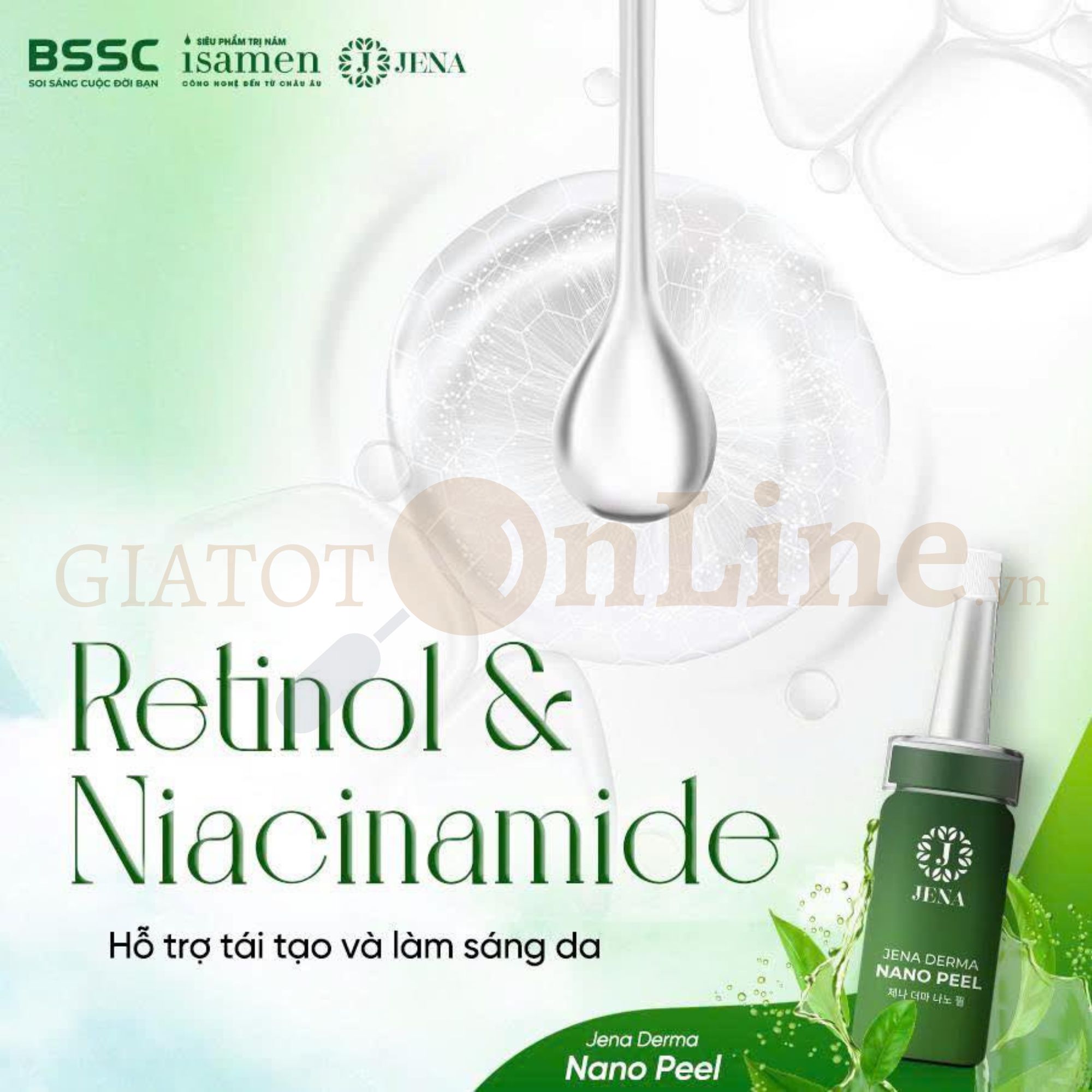 Tinh chất nano bạc tái sinh làn da Jena - 10ml