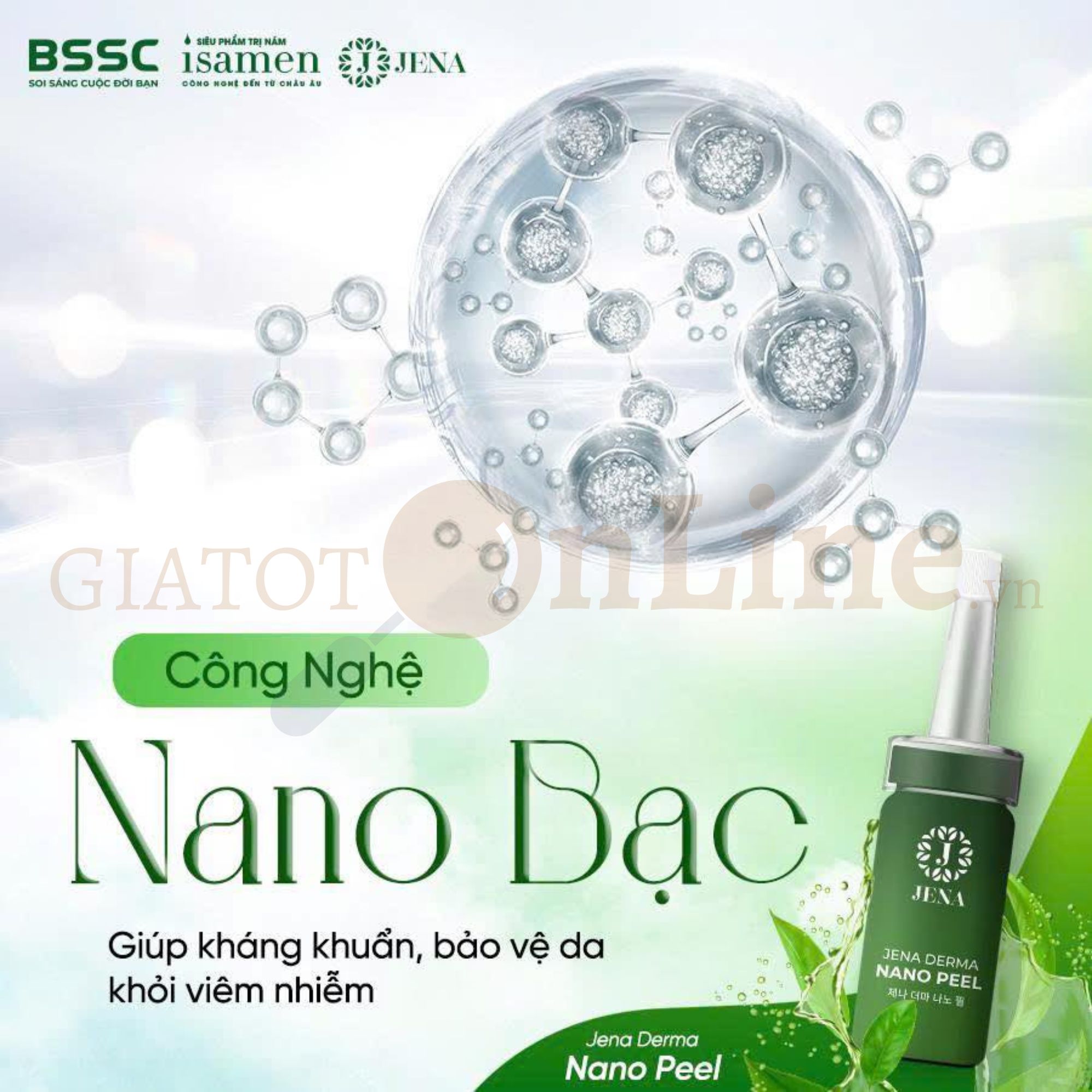 Tinh chất nano bạc tái sinh làn da Jena - 10ml